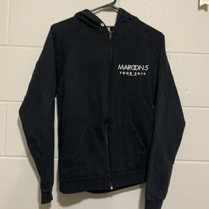M Maroon 5 2016 tour zip up